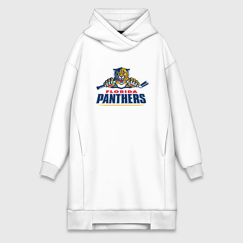 Женская толстовка-платье Florida panthers - hockey team / Белый – фото 1