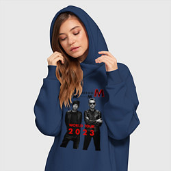 Женское худи-платье Depeche Mode - Memento Mori, цвет: тёмно-синий — фото 2