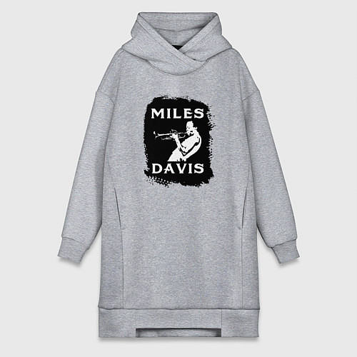 Женская толстовка-платье Tribute to Miles Davis / Меланж – фото 1