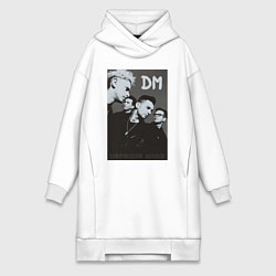Женское худи-платье Depeche Mode 90 Violator, цвет: белый