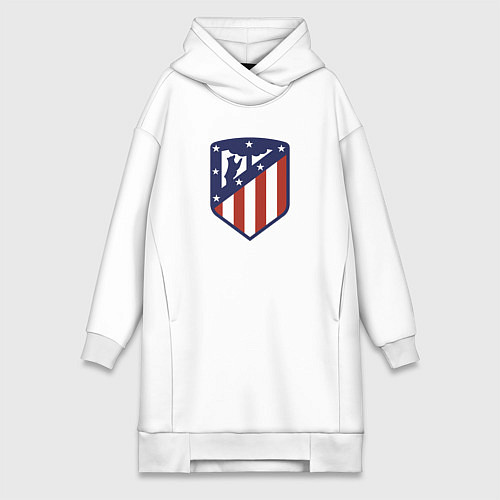 Женская толстовка-платье Atletico Madrid FC / Белый – фото 1