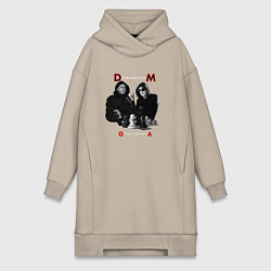 Женское худи-платье Depeche Mode - Ghosts Again, цвет: миндальный