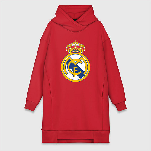Женская толстовка-платье Real madrid fc sport / Красный – фото 1