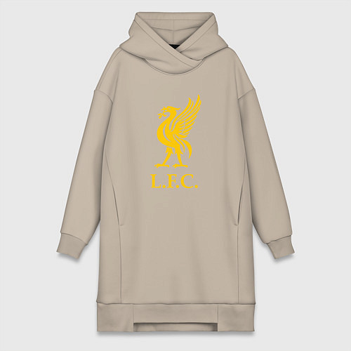 Женская толстовка-платье Liverpool sport fc / Миндальный – фото 1