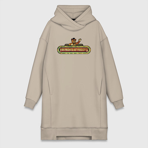 Женская толстовка-платье Пять ночей с Фредди фильм / Миндальный – фото 1