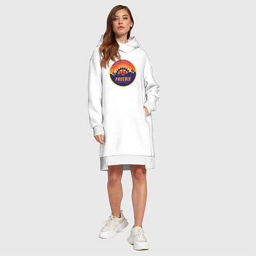 Женская толстовка-платье Phoenix basketball / Белый – фото 4