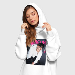 Женское худи-платье Changbin Rock Star Stray Kids, цвет: белый — фото 2