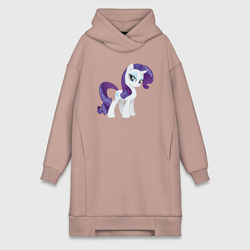 Женская толстовка-платье Рарити из My Little Pony в кино / Пыльно-розовый – фото 1