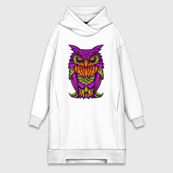 Женская толстовка-платье Purple owl