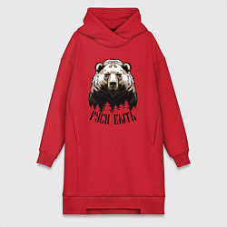 Женская толстовка-платье Руси быть