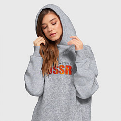 Женское худи-платье Im from the USSR, цвет: меланж — фото 2