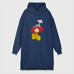 Женская толстовка-платье Осетия и герб