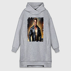 Женская толстовка-платье Арнольд Шварценеггер терминатор