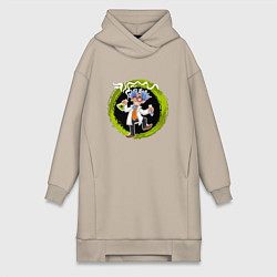 Женская толстовка-платье Безумный ученый