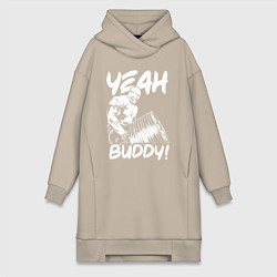 Женское худи-платье Ронни Коулман, цвет: миндальный