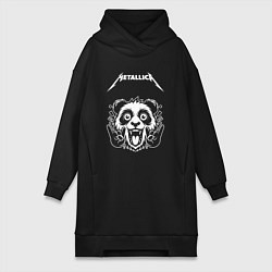 Женская толстовка-платье Metallica rock panda