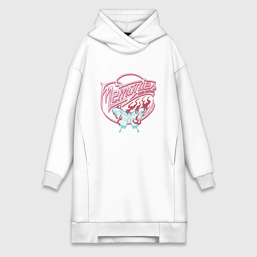 Женская толстовка-платье Воспоминания вместо сожаления / Белый – фото 1