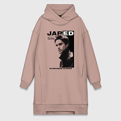 Женское худи-платье Jared Joseph Leto 30 Seconds To Mars, цвет: пыльно-розовый