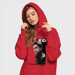 Женское худи-платье Jared Joseph Leto 30 Seconds To Mars, цвет: красный — фото 2