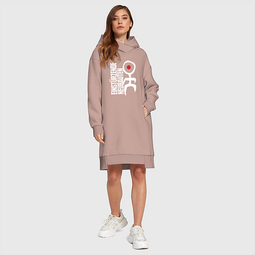 Женская толстовка-платье Einstrzende Neubauten - Logo / Пыльно-розовый – фото 4