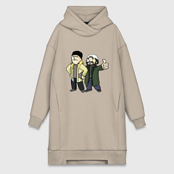 Женское худи-платье Vault Jay and silent Bob, цвет: миндальный