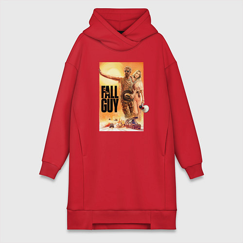 Женская толстовка-платье Эмили Блант и Райан Гослинг каскадеры / Красный – фото 1