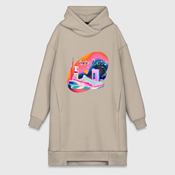 Женская толстовка-платье 80s Love