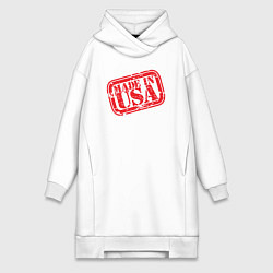 Женское худи-платье Made in USA, цвет: белый