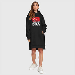 Женское худи-платье Турция в ДНК, цвет: черный — фото 2