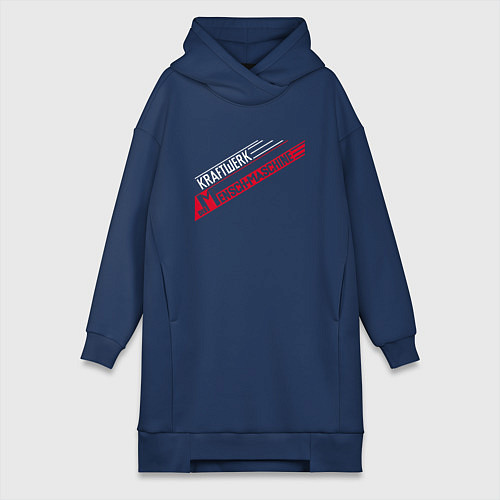 Женская толстовка-платье Kraftwerk - The man machine / Тёмно-синий – фото 1