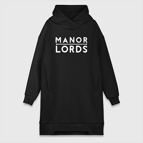 Женская толстовка-платье Manor lords logo / Черный – фото 1