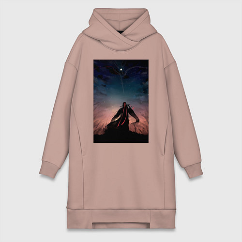 Женская толстовка-платье Усянь Вэй Старейшина Илина / Пыльно-розовый – фото 1