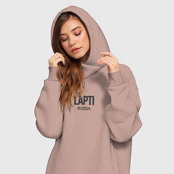 Женское худи-платье Lapti, цвет: пыльно-розовый — фото 2