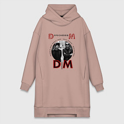 Женское худи-платье Depeche Mode - Tour memento mori, цвет: пыльно-розовый
