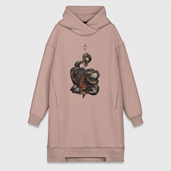 Женская толстовка-платье Bloodborne - Тень Ярнама