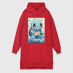 Женская толстовка-платье Покемон Сквиртл