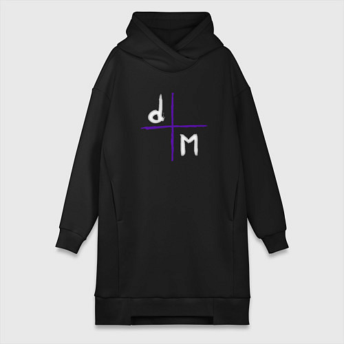 Женская толстовка-платье Depeche Mode - Logo devotional / Черный – фото 1