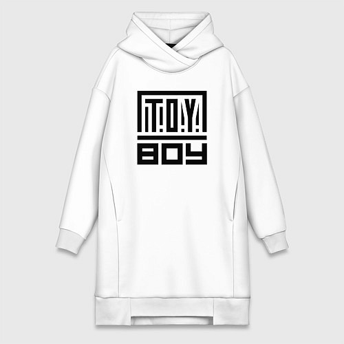 Женская толстовка-платье TOY - Official merch / Белый – фото 1