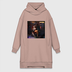 Женская толстовка-платье Салон красоты - Скелеты в шкафу