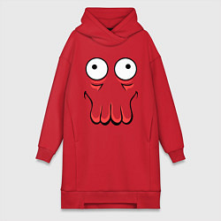 Женская толстовка-платье John Zoidberg Face