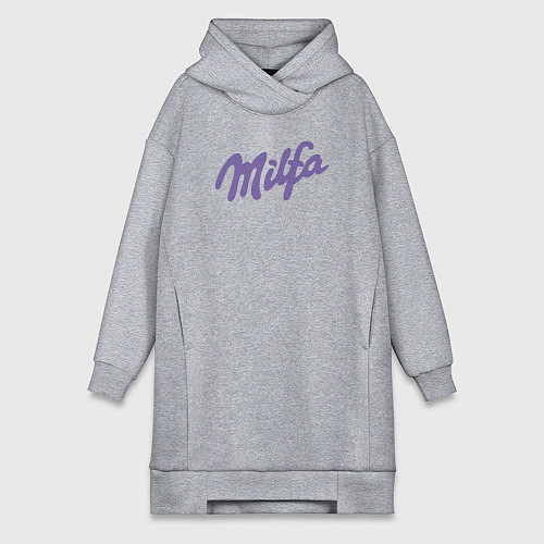 Женская толстовка-платье Milfa в стиле milka / Меланж – фото 1