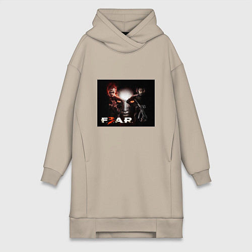 Женская толстовка-платье Игра Fear главные герои / Миндальный – фото 1