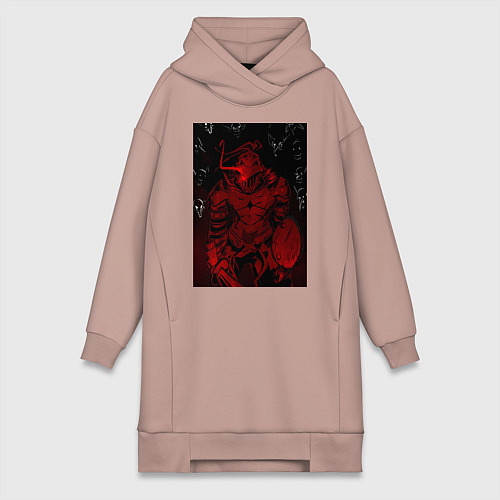 Женская толстовка-платье Убийца гоблинов мечник / Пыльно-розовый – фото 1