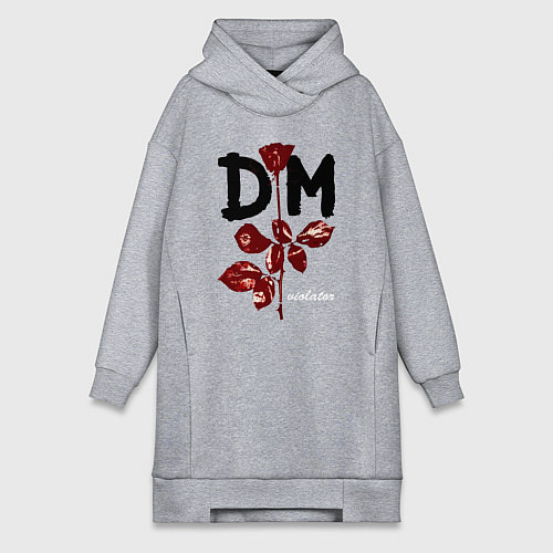 Женская толстовка-платье Depeche mode - violator / Меланж – фото 1