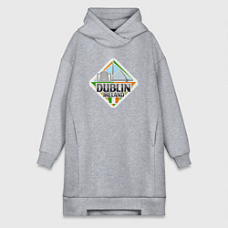 Женское худи-платье Ireland Dublin, цвет: меланж
