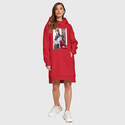 Женское худи-платье Монолог фармацевта Маомао Жэньши служащий при импе, цвет: красный — фото 2