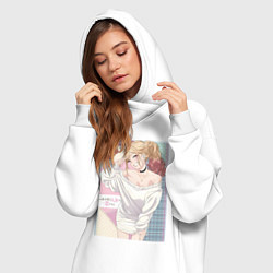 Женское худи-платье Марин Китагава косплей, цвет: белый — фото 2