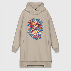 Женская толстовка-платье Оne piece виви и нами vivi and nami