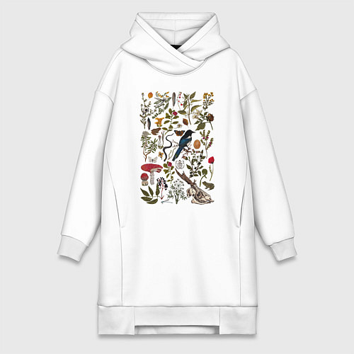 Женская толстовка-платье Сорокино сокровище / Белый – фото 1