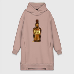 Женское худи-платье Rum, цвет: пыльно-розовый